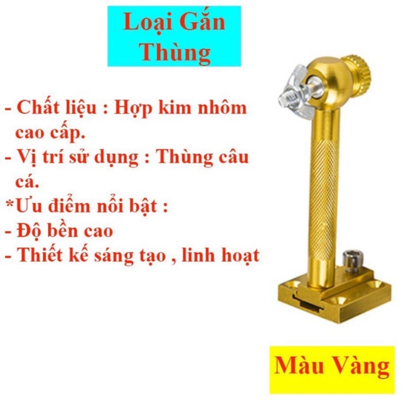 Pass gắn đèn trợ sáng gắn thùng/ghế _Phụ kiện câu cá