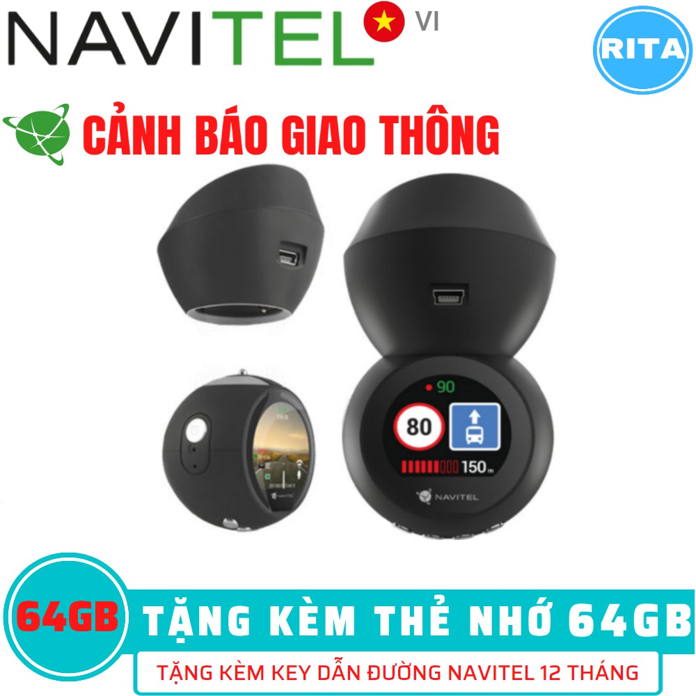 Camera Hành Trình Navitel R1050 GPS [Kèm Thẻ Nhớ 64Gb]