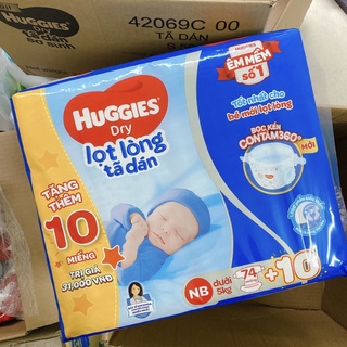 Tã dán Huggies size NB 74 miếng