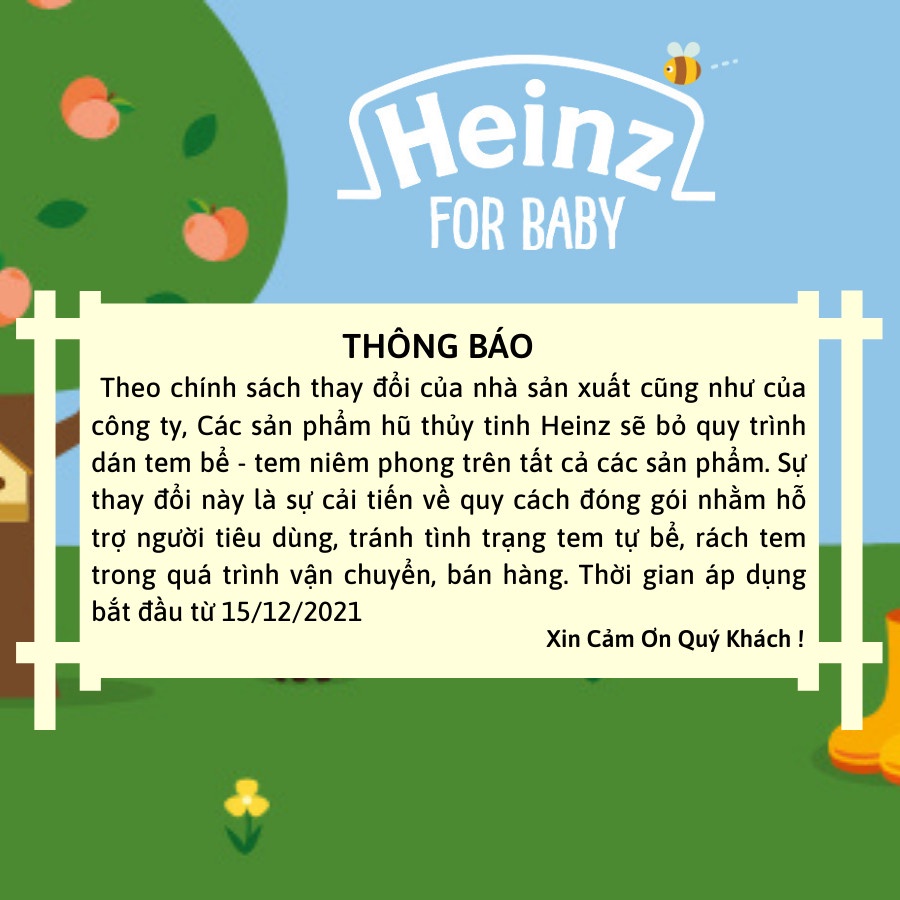 Dinh Dưỡng Đóng Lọ Táo Nghiền HEINZ 110g (Date 29/09/2022) + Tặng 1 Hũ Táo Xoài 110g (Date T07/2022)