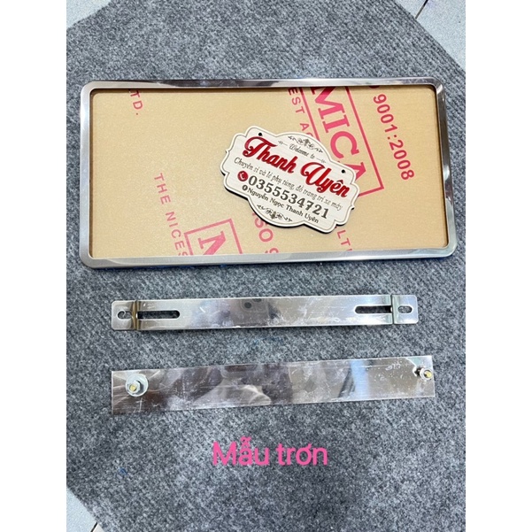 BỘ KHUNG BIỂN SỐ INOX XE ÔTÔ DÀNH CHO XE DỊCH VỤ CÓ ĐĂNG KÍ