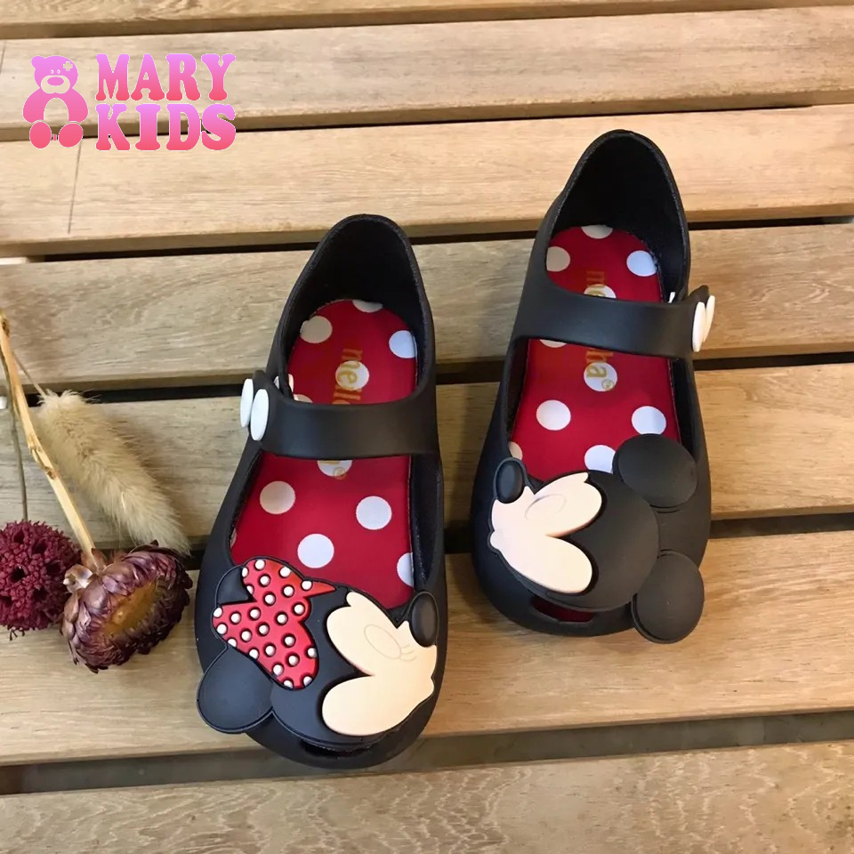 Hello kitty baby girl Giày hoạt hình công chúa Minnie bốn mùa giày 1-6 tuổi chống thạch trái cây