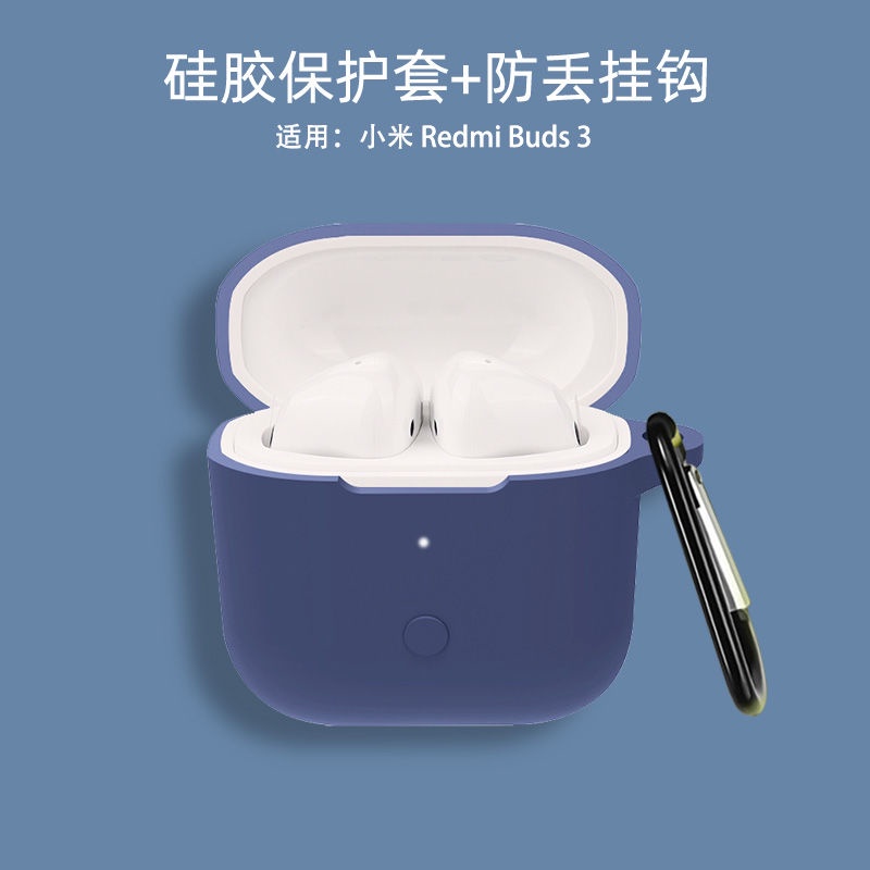 Vỏ Bảo Vệ Hộp Sạc Tai Nghe Redmi Buds 3 Màu Trơn Họa Tiết Hoạt Hình Dễ Thương