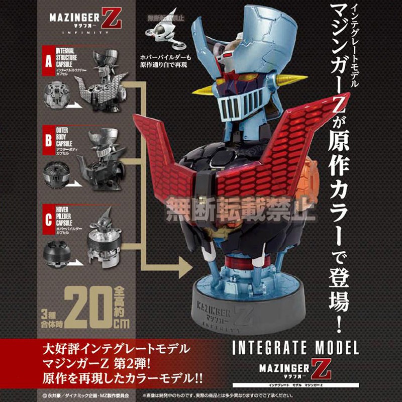 Mô hình nhựa lắp ráp HEAD Demon GodZ Original Color Ver. Bust Mazinger SET 3