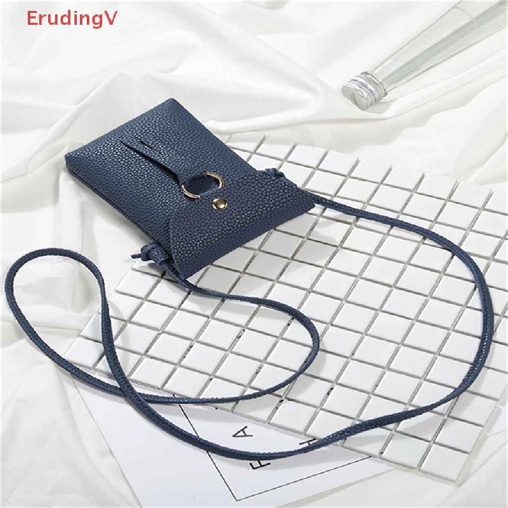 Túi Đeo Chéo Mini Nắp Gập Màu Trơn Đơn Giản Dùng Đựng Điện Thoại Cho Nữ