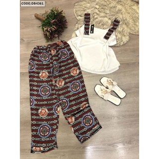 Đồ bộ nữ lụa satin áo 2 dây quần dài
