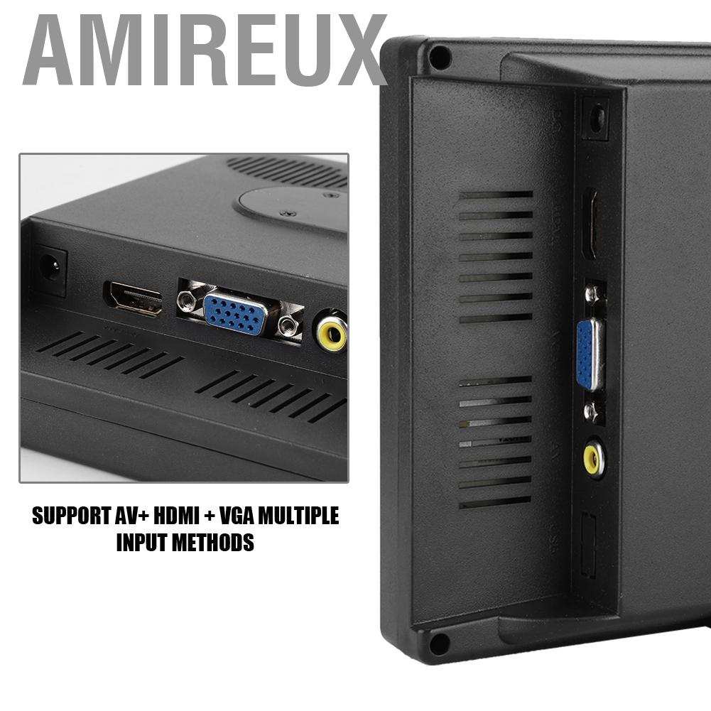 Màn hình đa năng xách tay 7 inch 1024x600 điều khiển từ xa không dây hỗ trợ HDMI / VGA / AV có giá đỡ tiện lợi