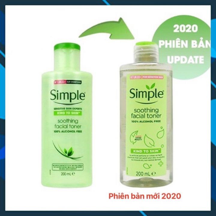 Nước hoa hồng Simple,Toner Simple Kind To Skin Soothing Facial