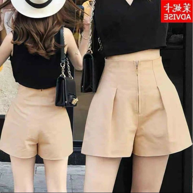 Quần short khoá đồng cạp cao 💥 SIÊU HOT 💥 quần đùi nữ dáng đẹp xuất sắc chất liệu cao cấp | BigBuy360 - bigbuy360.vn