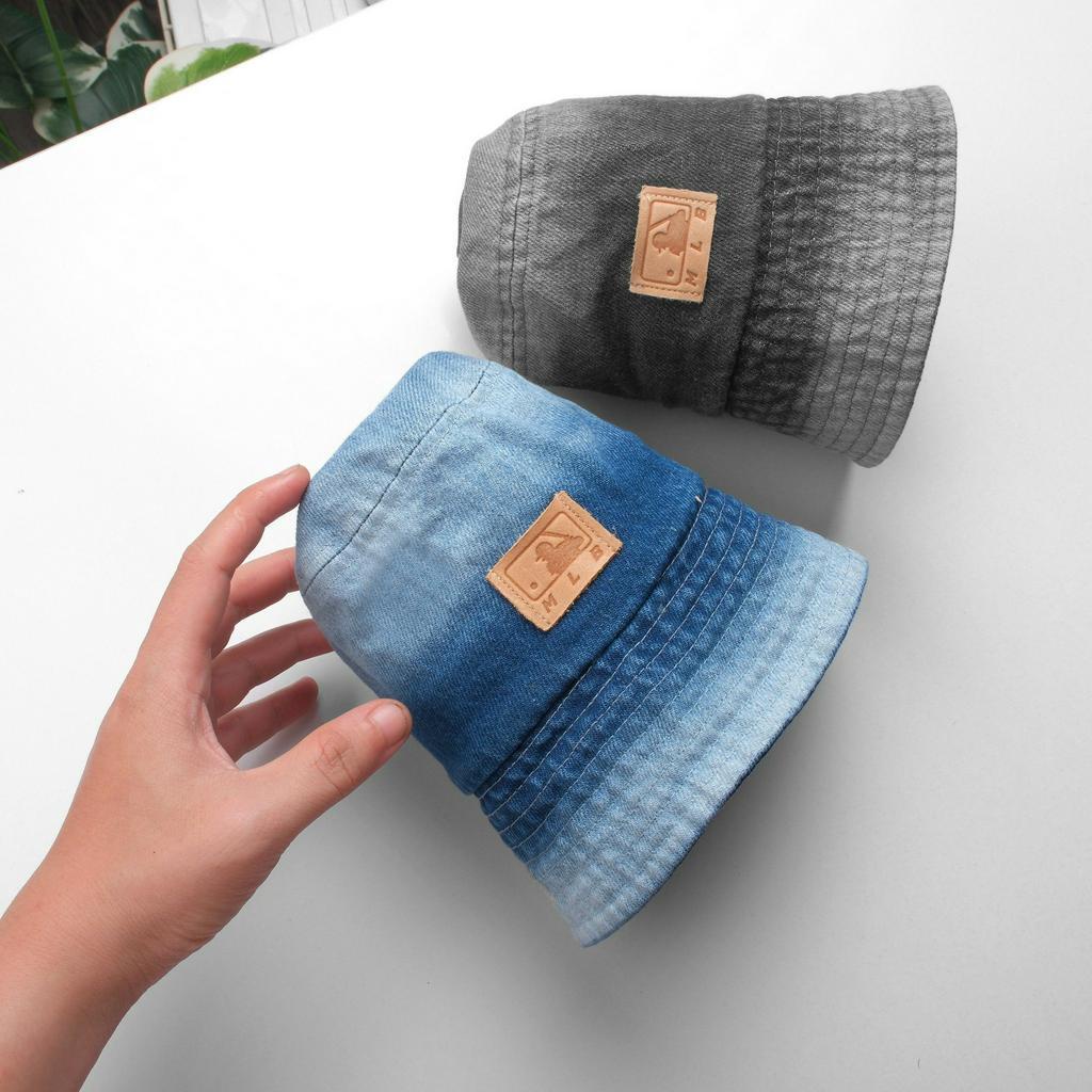 Mũ/nón vành, nón Bucket unisex Chất jean denim, wash màu sắc cá tính MB997