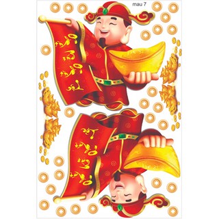 Decal trang trí tết