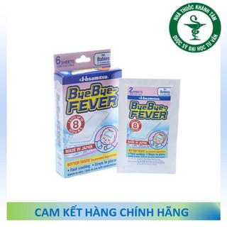 ! ! Miếng dán hạ sốt ByeBye FEVER Hisamitsu (Túi 2 miếng)