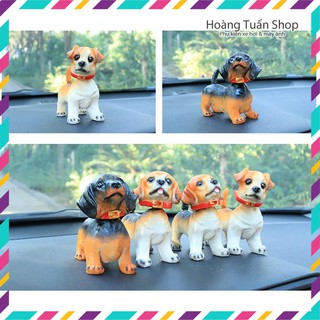 Chó lò xo lắc lư đầu và đuôi 4 mẫu dễ thương