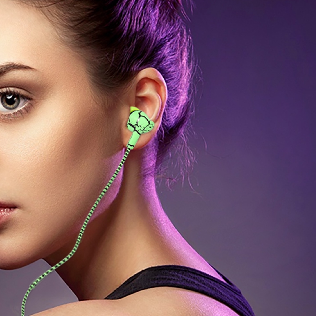 Tai nghe nhét tai dây bện cổng 3.5mm âm thanh sống động