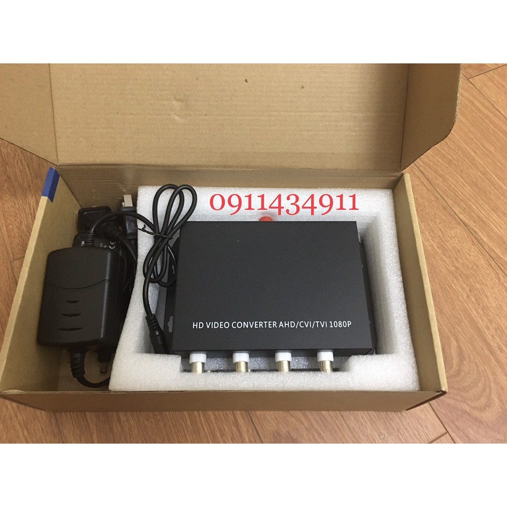 Bộ Chuyển Đổi Video Analog Bnc Sang Cáp Quang 4 Cổng 1080P | Shopee Việt Nam