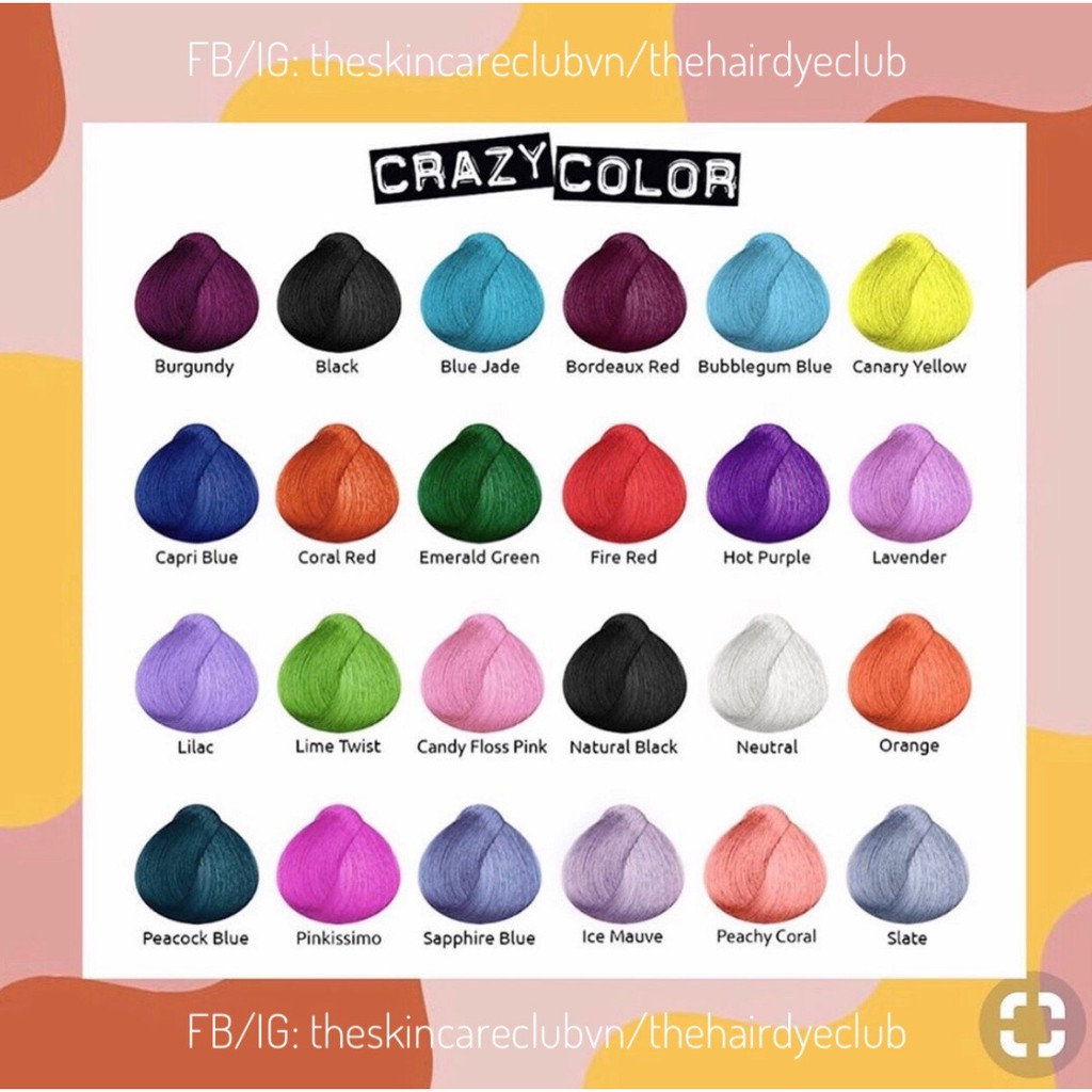 Thuốc Nhuộm Tóc Crazy Color Semi-pernament Hair Dye | BigBuy360 - bigbuy360.vn