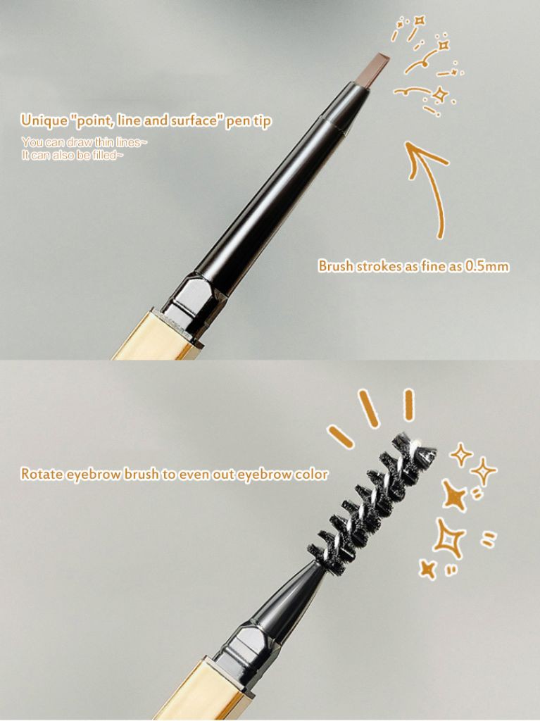 Maycheer Super Smooth Triangle Small Double-ended Eyebrow Pencil Long Lasting Waterproof Sweatproof Eyebrow Pencil | BigBuy360 - bigbuy360.vn