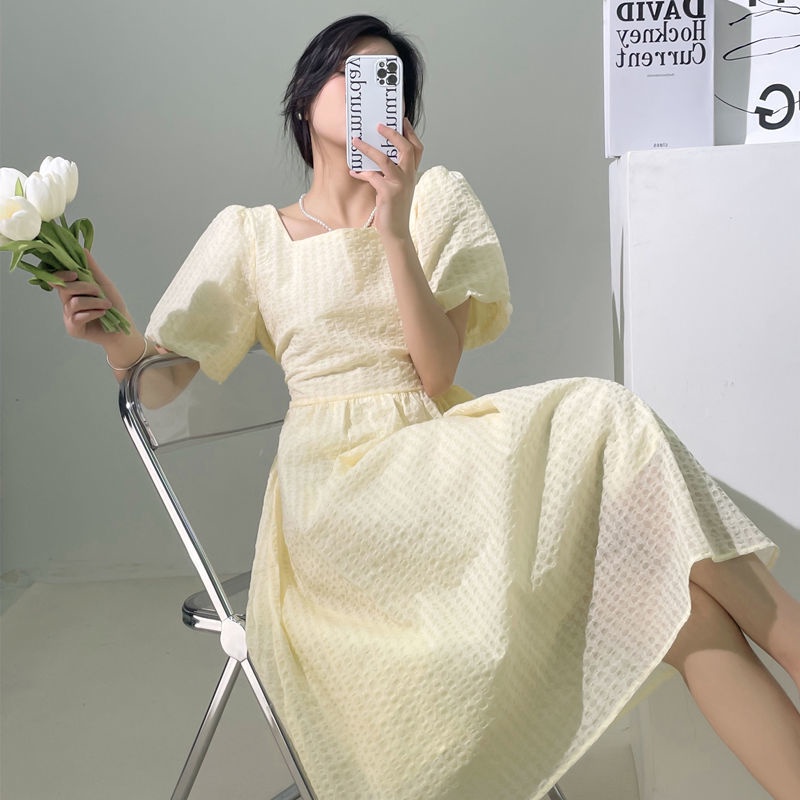 Đầm Nữ Dáng Dài In Họa Tiết Hoa Chuông Phong Cách Pháp Thời Trang Sang Trọng