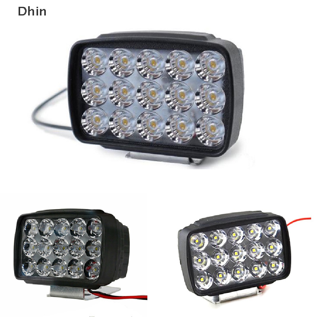 Đèn pha LED 15 bóng độ sáng 1000LM chuyên dụng cho xe mô tô ATV UTV