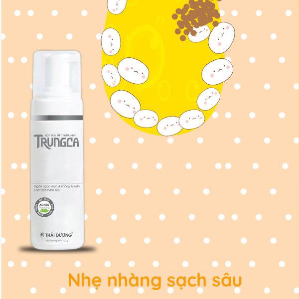 Bọt rửa mặt ngừa mụn TrungCa 100g, sản phẩm của Sao Thái Dương