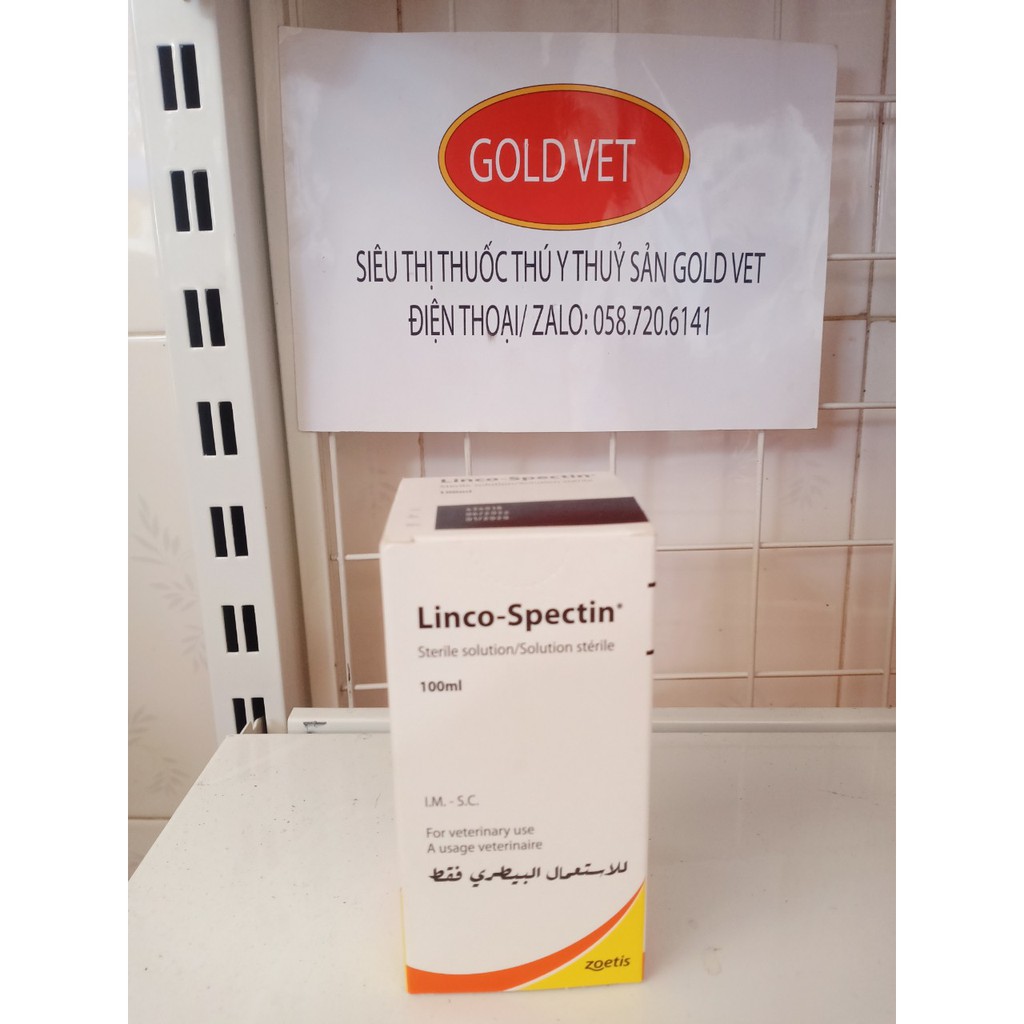 Linco Spectin dung dịch vô trùng thần dược cho gà đá, chó, mèo và các loại vật nuôi khác 100 ml HSD 22/02/2024