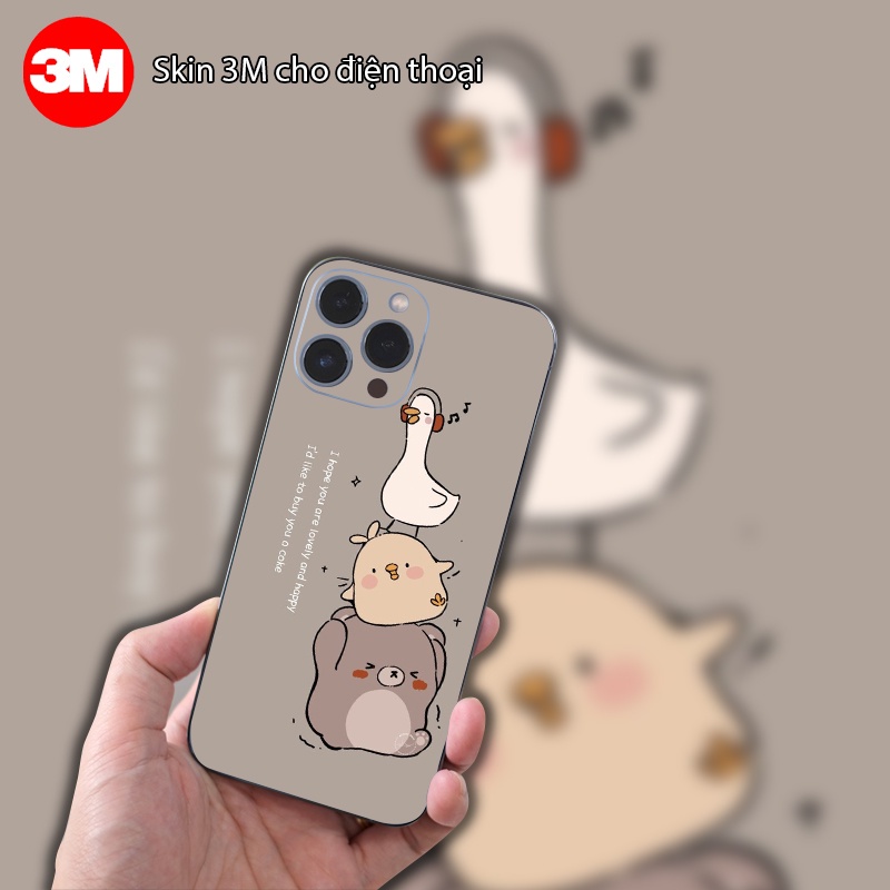 Miếng Dán Skin điện thoại - Decal màn hình 3M titan 3D theo yêu cầu - Cho Iphone Samsung Oppo Xiaomi chóng bức xạ MD 75