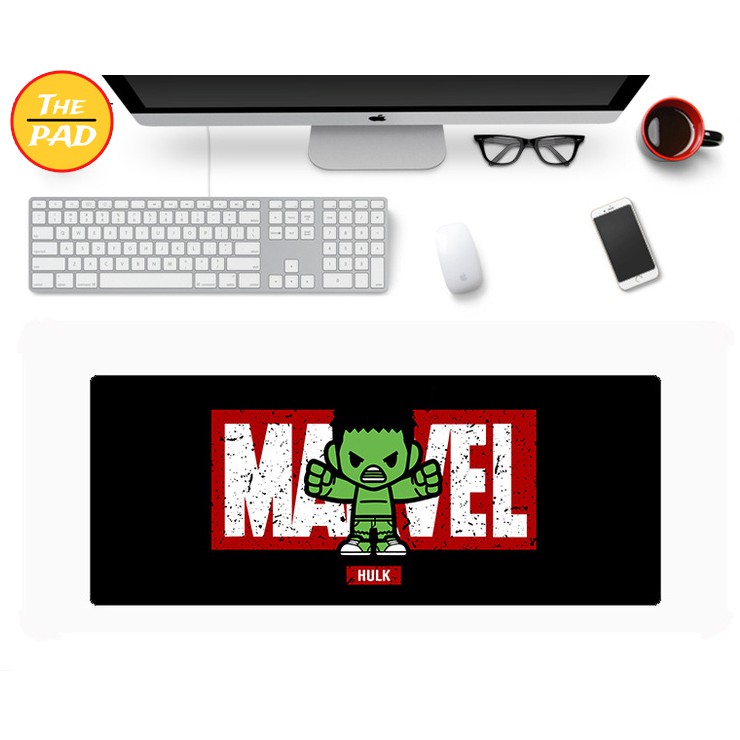 Lót Chuột Marvel Cỡ Lớn 30x80 cm, In Hình Siêu Anh Hùng, 12 Mẫu Đẹp, Chất Liệu Cao Su Tự Nhiên