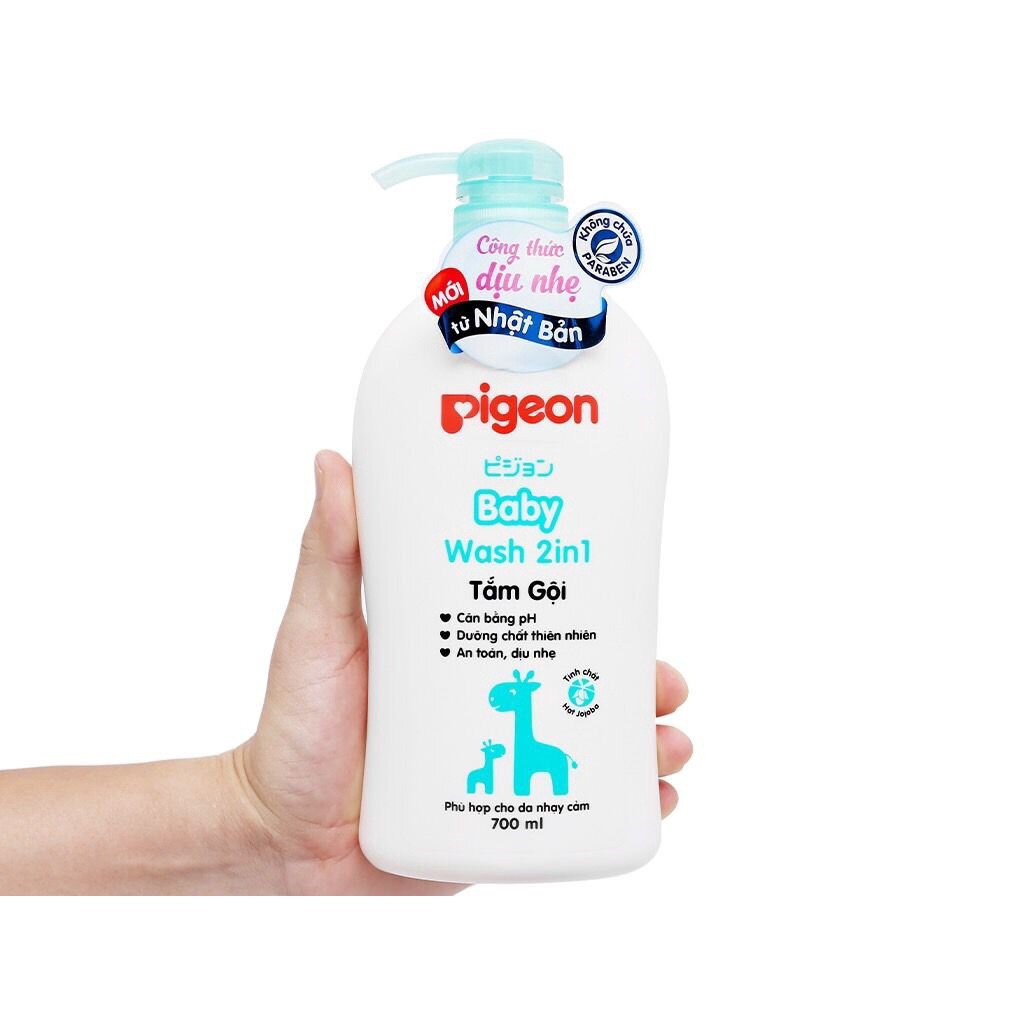 Sữa tắm gội 2 in 1 pigeon 200ml cho bé