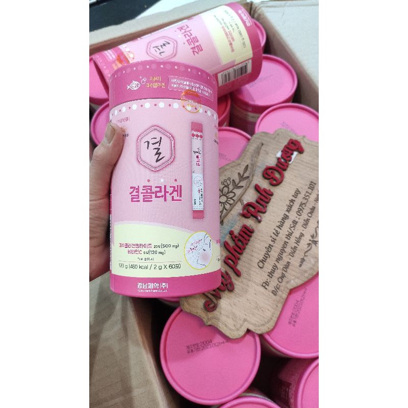 Collagen 결 bột Hàn Quốc là sự kết hợp Colagen & vitaminC rất tốt cho sức khoẻ 👭