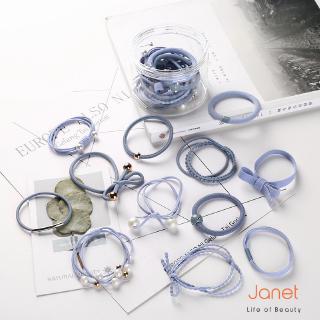 Set 12 Dây Cột Tóc Co Giãn Phong Cách Hàn Quốc 7 Màu Lựa Chọn