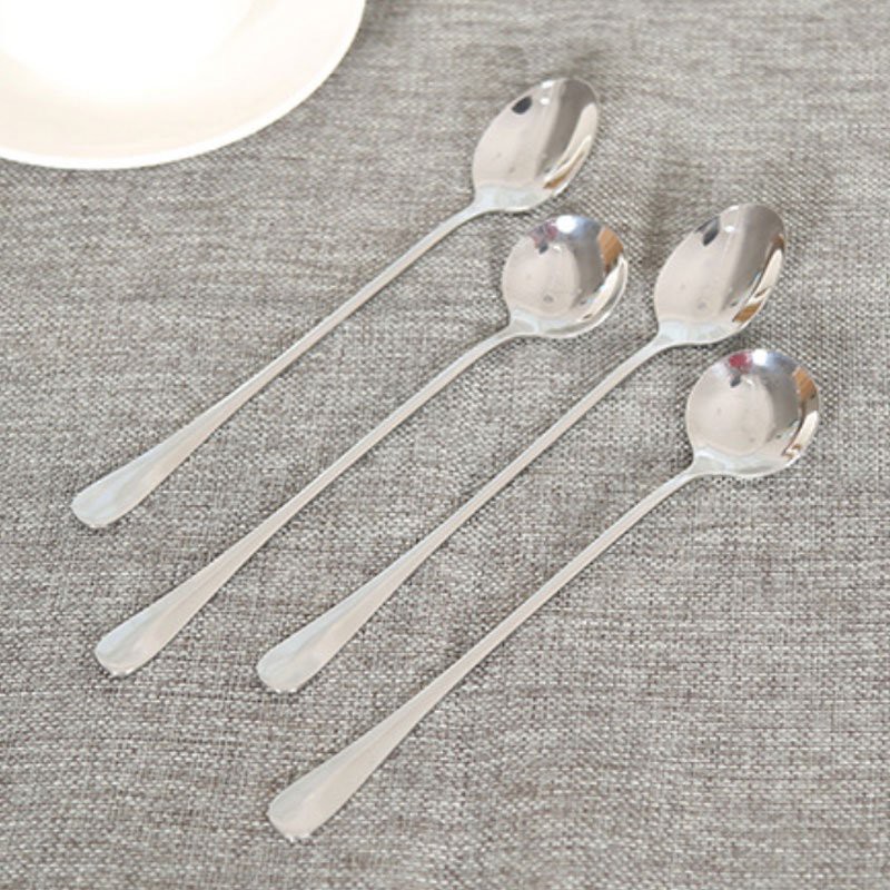 Muỗng Khuấy Tay Cầm Dài Inox Muỗng Khuấy Cà Phê, Trà, Súp Cao Cấp
