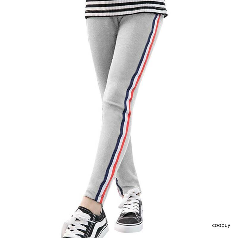 Quần legging thể thao màu trơn năng động thời trang dành cho bé gái