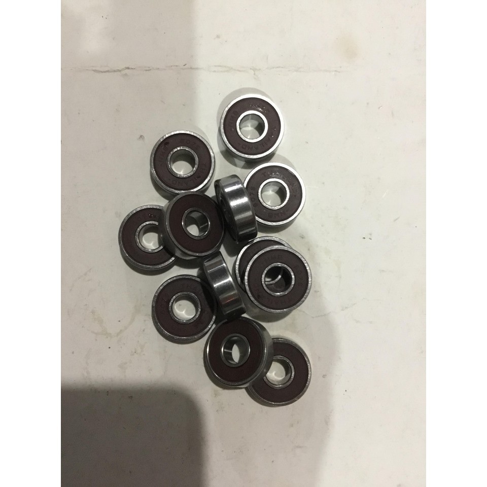 Bạc đạn vòng bi 607S nắp nhựa nâu