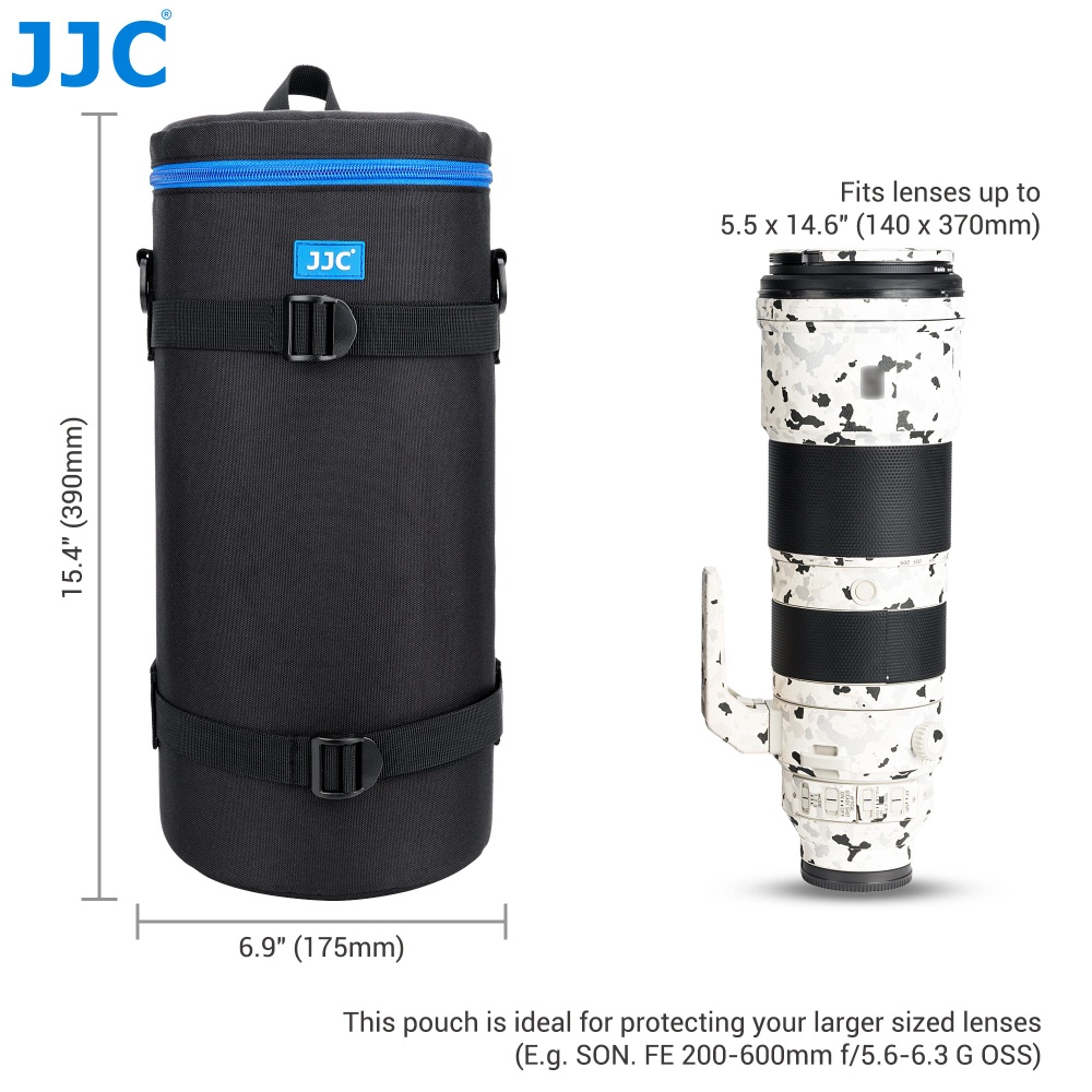 Túi đựng ống kính chụp ảnh JJC chống nước cho Sony FE 200-600mm Tamron SP 150-600mm Sigma 150-500mm và ống kính khác