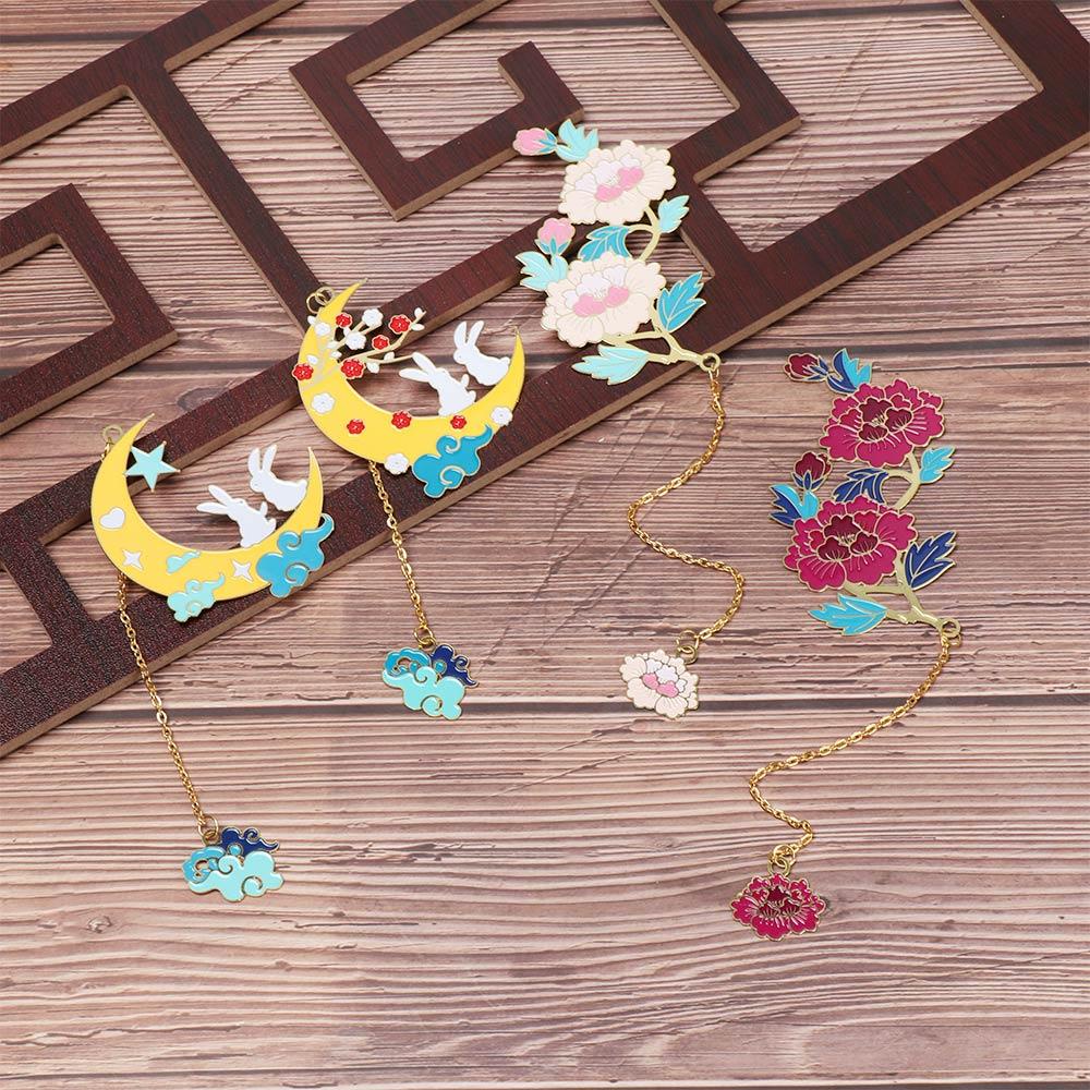 LANSEL Thẻ Đánh Dấu Trang Sách Bằng Đồng Thau Phối Tua Rua Phong Cách Trung Hoa Cổ Điển