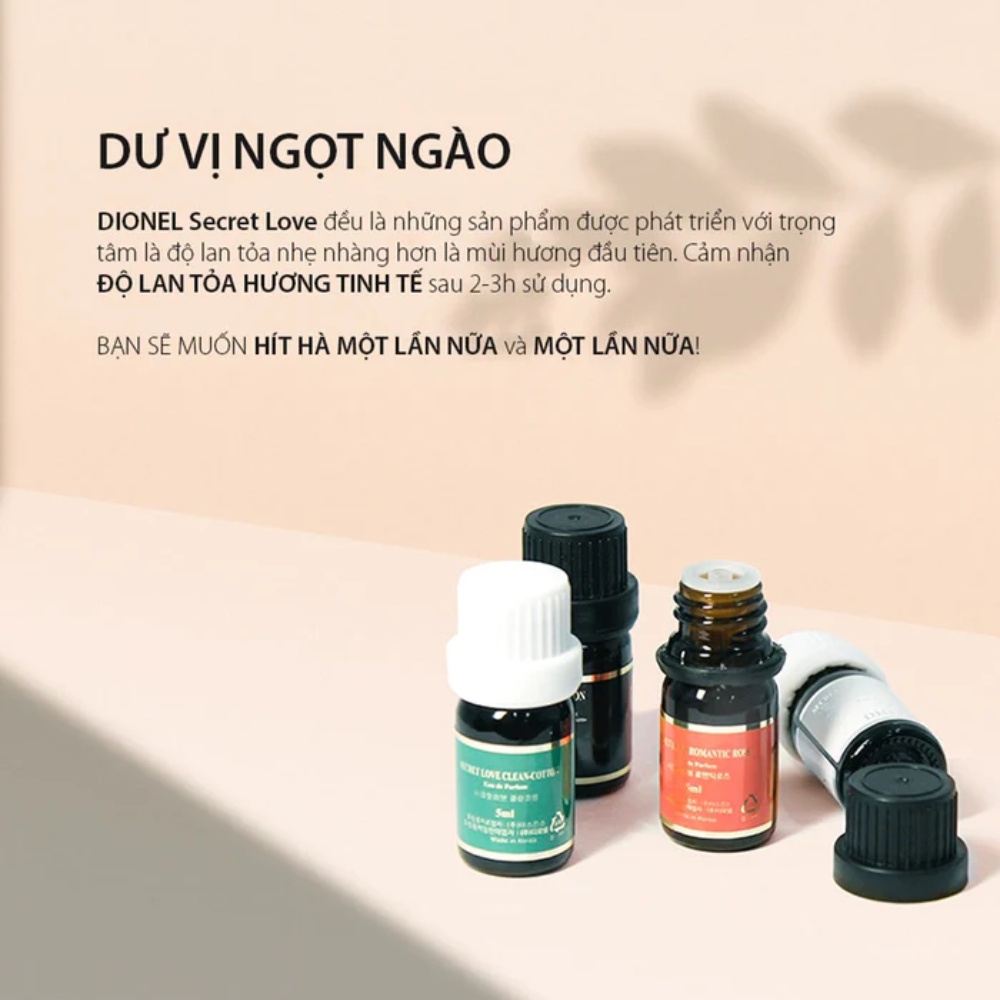 Nước hoa vùng kín Dionel Secret Love EDP 5ml loại bỏ mùi hương khó chịu