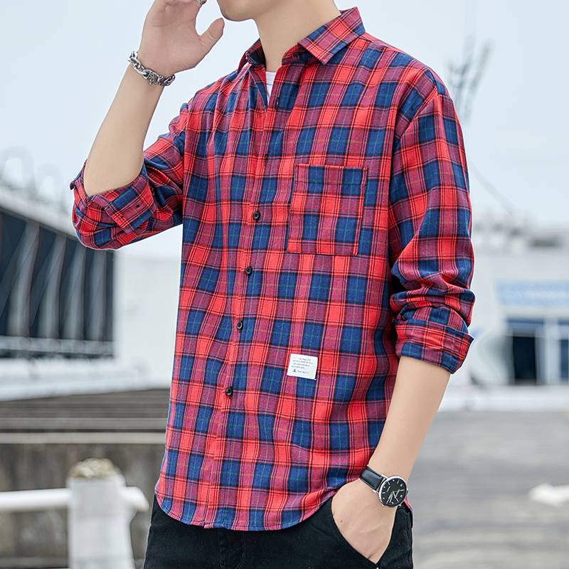 Áo Sơ Mi Nam Tay Dài Ôm Dáng Họa Tiết Kẻ Sọc size M-5XL Thời Trang