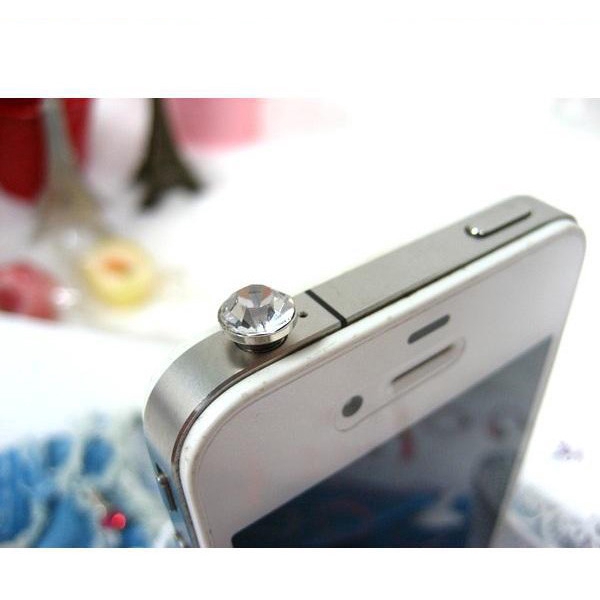 Phích cắm chống bụi cổng 3.5mm lấp lánh độc đáo cho điện thoại