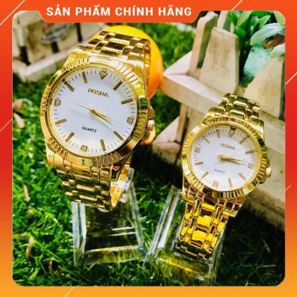 HÀNG NHẬP KHẨU -  [CHÍNH HÃNG]-[FREESHIP] -  Đồng hồ thời trang nam nữ Rosra dây kim loại - Hàng Nhập Khẩu