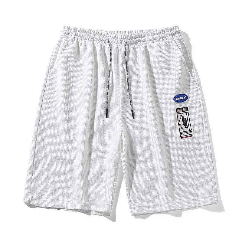 Waffle quần short nam thể thao chạy bộ quần short ống rộng nam big size quần bóng rổ M-5XL