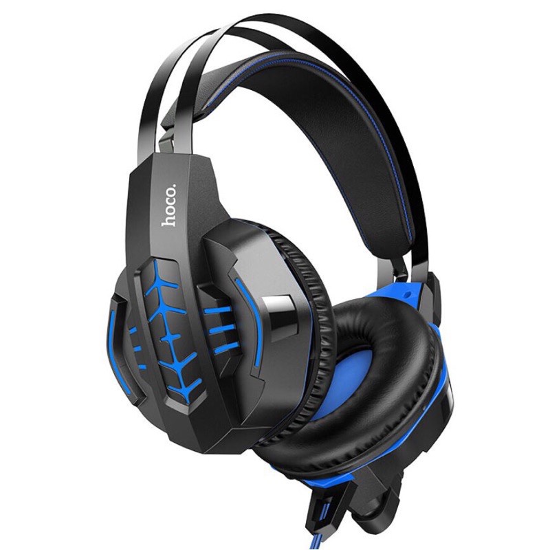 Tai nghe gaming Hoco W102 Painless wear led cực đẹp - tích hợp mic và phone trên 1 jack 3.5mm (2 màu tuỳ chọn)