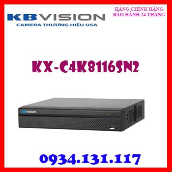 Đầu ghi hình camera IP 16 kênh KBVISION KX-C4K8116SN2 (THAY THẾ KX-4K8116N2)