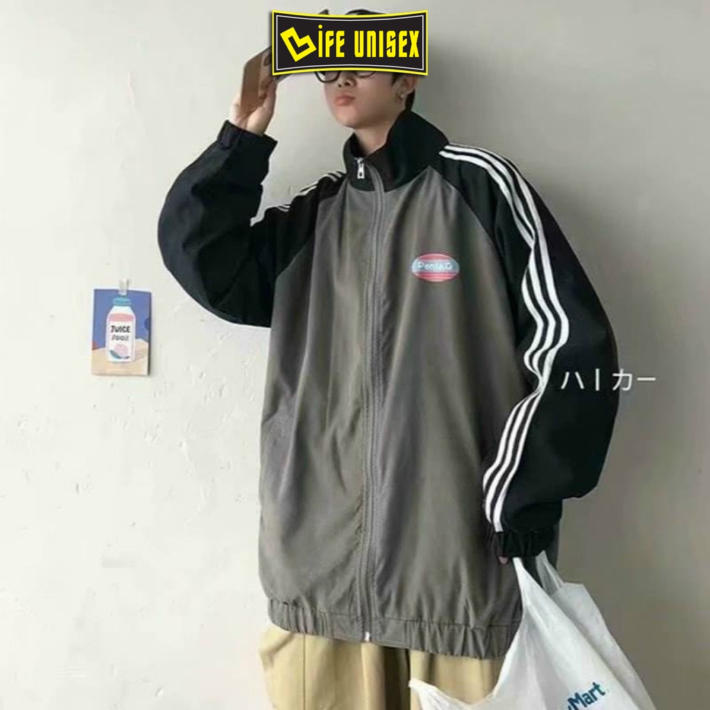 Áo Khoác Dù 2 Lớp PENTA.Q Ulzzang Nam Nữ Unisex Form Rộng Bomber Jacket - LIFE UNISEX