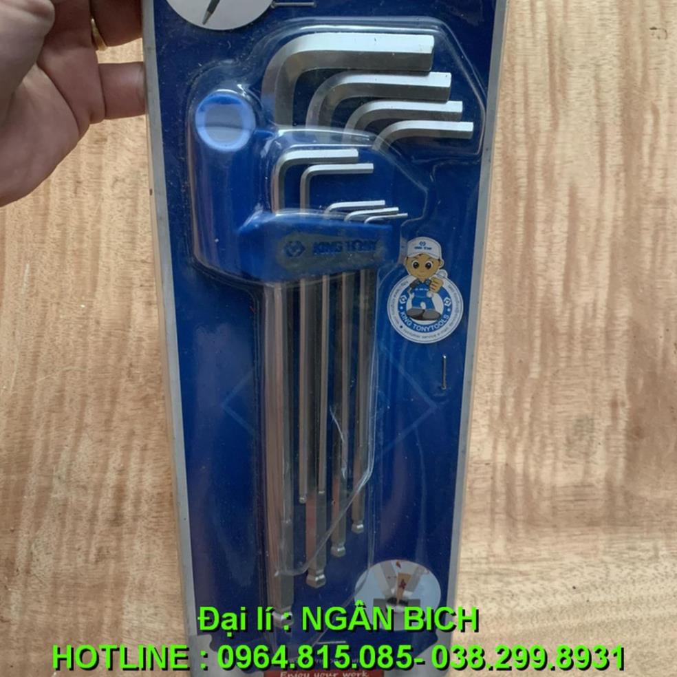 Bộ Lục Giác Bi Kingtomy 9 Đầu Loại Dài chất lượng cao