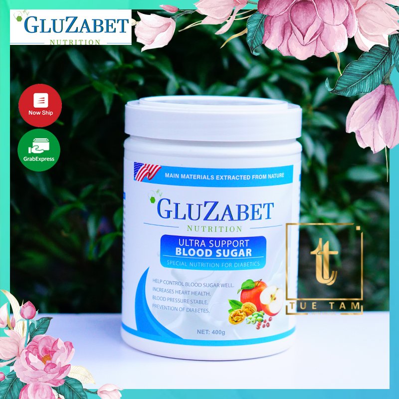 TPBS Gluzabet - Sữa Dành Cho Người Tiểu Đường 400 Gram - Sữa Dinh Dưỡng Chuyên Biệt Dành Cho Người Tiểu Đường