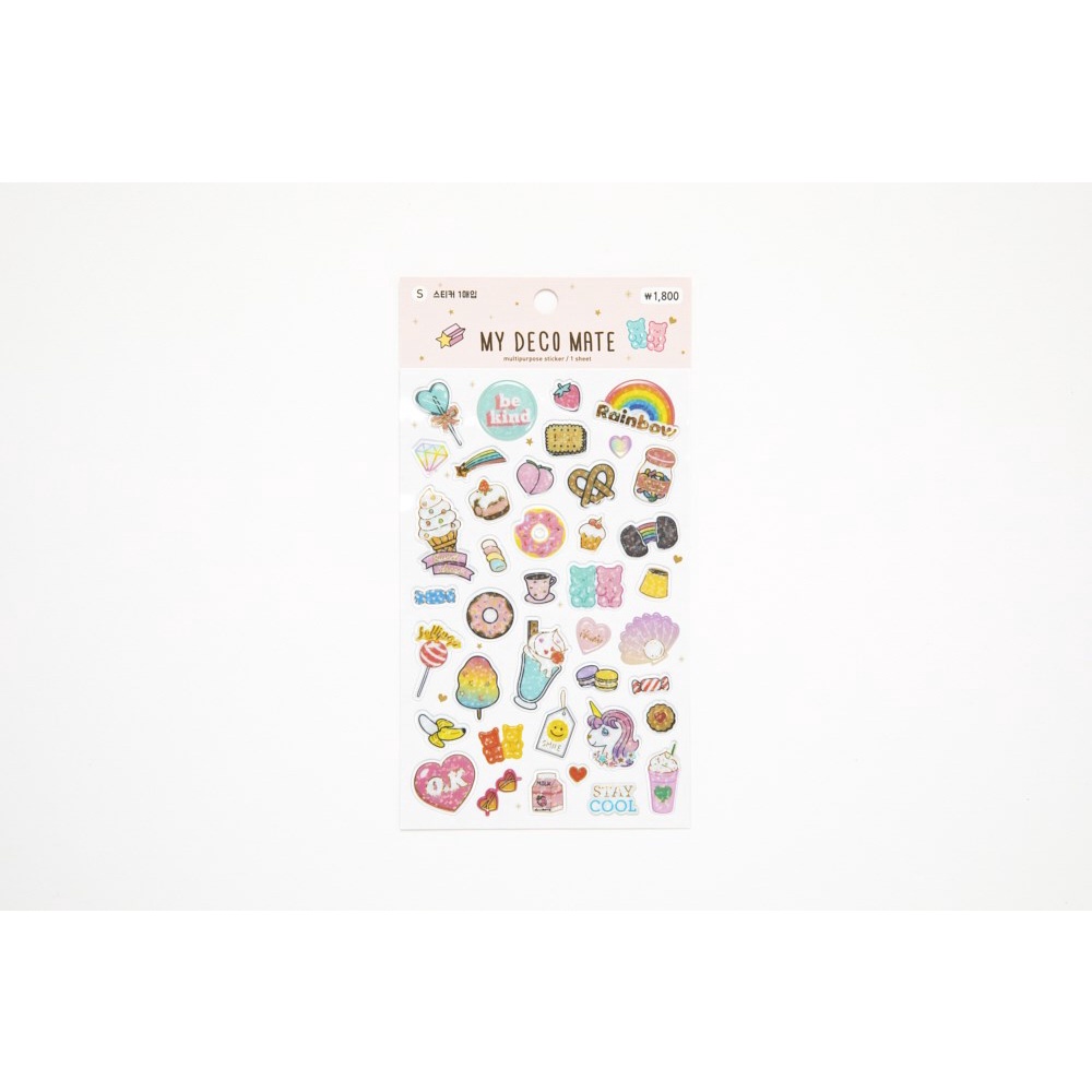 Miếng Dán Sticker ARTBOX Hàn Quốc Bằng PVC Hình Kem Bánh Ngọt Lấp Lánh