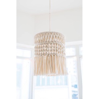 Macrame Lá - Đèn chùm macrame trang trí - Macrame Lá