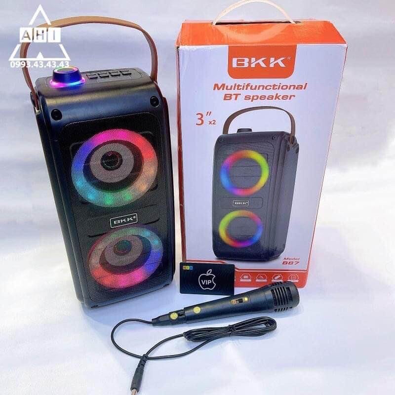 Loa Nghe Nhạc Xách Tay Bluetooth BKK B87 Loa Karaoke Di Động Không Dây Mini