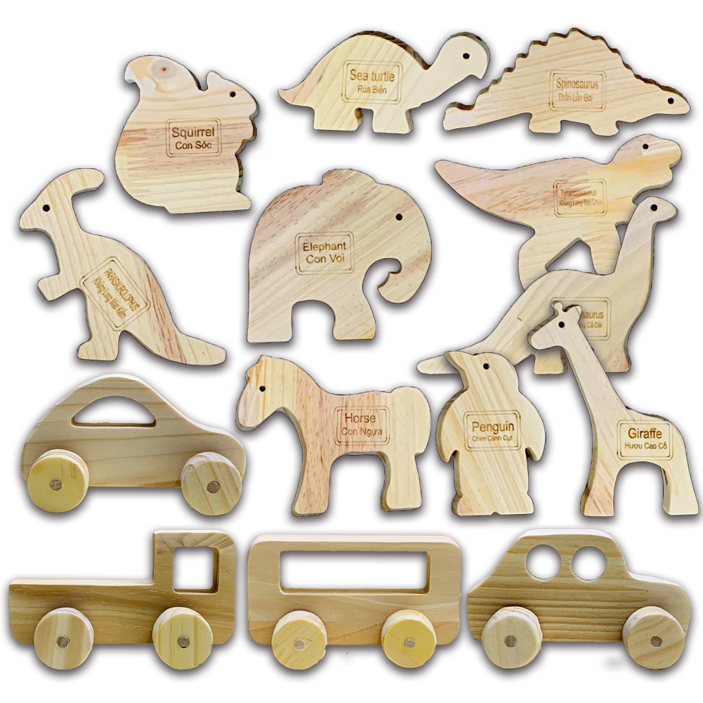 Mô Hình Xe Ô Tô Bằng Gỗ Tự Nhiên Mài Mịn Benrikids Đảm Bảo An Toàn Tuyệt Đối Cho Trẻ