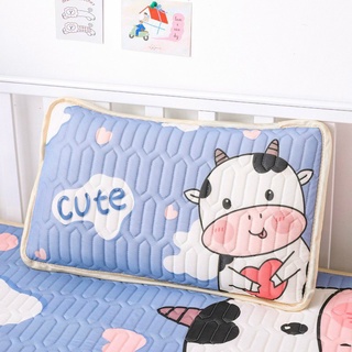Gối cao su non điều hoà tencel cao cấp kích thước 30x50 ,gối cao su cho bé 3 - 10 tuổi ruột bông trắng kháng khuẩn